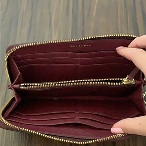Tory Burch Bags - Tory Burch cranberry zip around wallet Tory Burch Bags - Tory Burch cranberry zip around wallet
